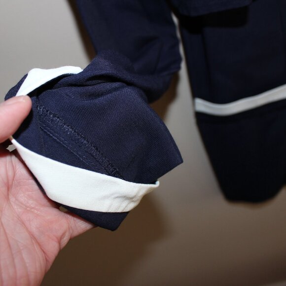 vintage❤️Farouche by Lori Weidner❤️one-piece school uniform blazer bib jacket - Picture 12 of 13